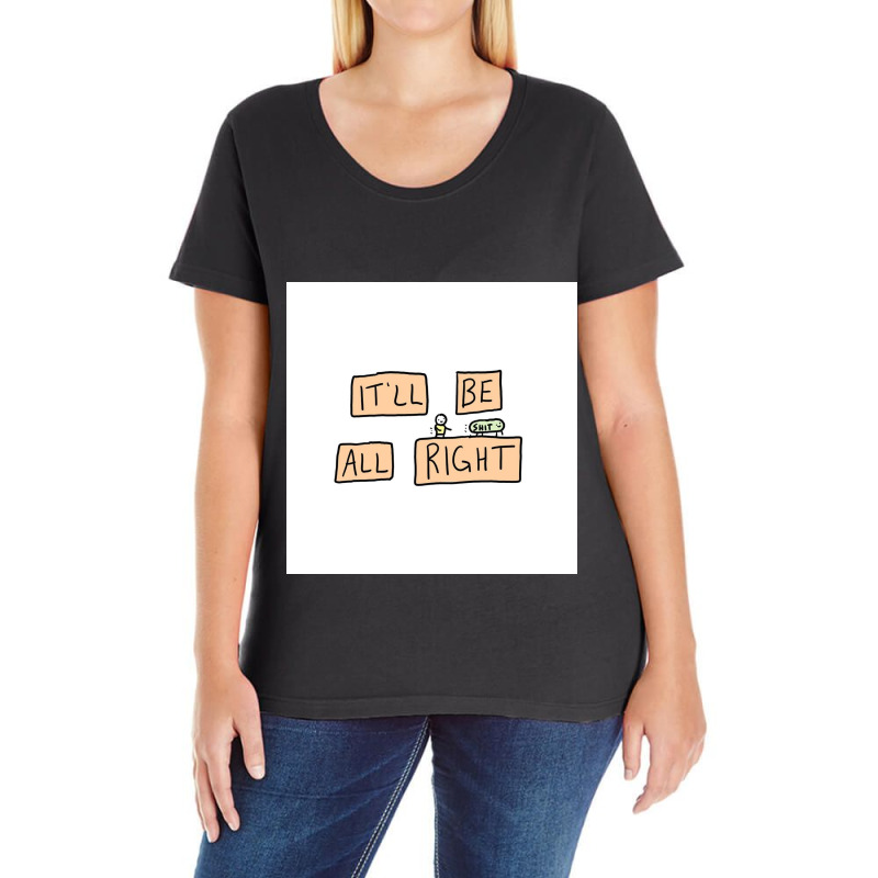 He Says To Himself... Over And Over... Ladies Curvy T-Shirt by iamsitting | Artistshot