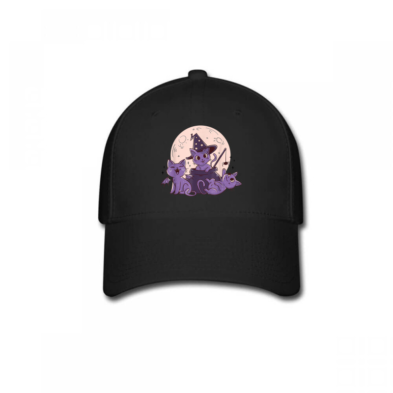 Cat O Ween Cute Halloween Kitten Witches Cats Spiders Scary Baseball Cap | Artistshot