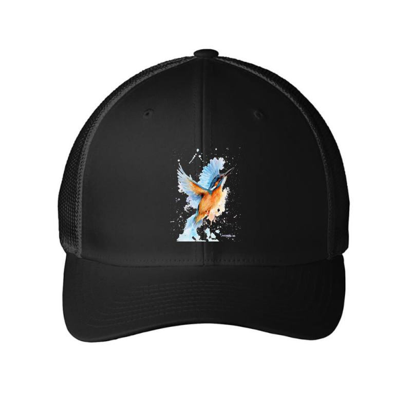 Kingfisher Watercolour Mesh cap by cm-arts | Artistshot