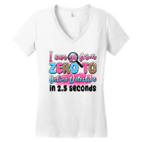 I Can Go From Zero To Online Detective In 2.5 Seco Women's V-neck T-shirt | Artistshot