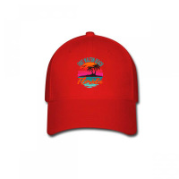 Fort Walton Beach Florida Palm Tree Island Pink Sunset Pullover Hoodie Baseball Cap | Artistshot