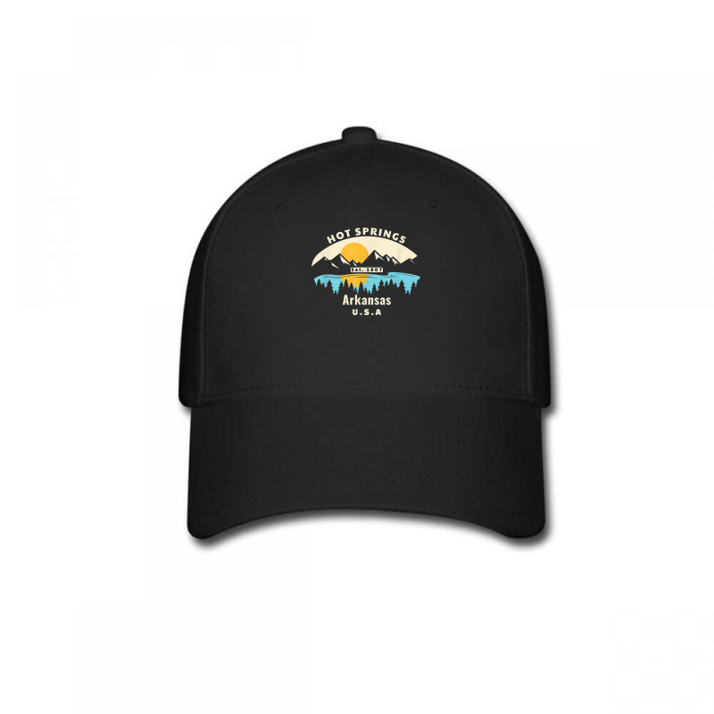 Hot Springs Arkansas Souvenir Mountain Sunset River T Shirt Baseball Cap | Artistshot