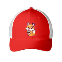 Anime Fox Drinking Bubble Tea Kawaii Mesh Cap | Artistshot