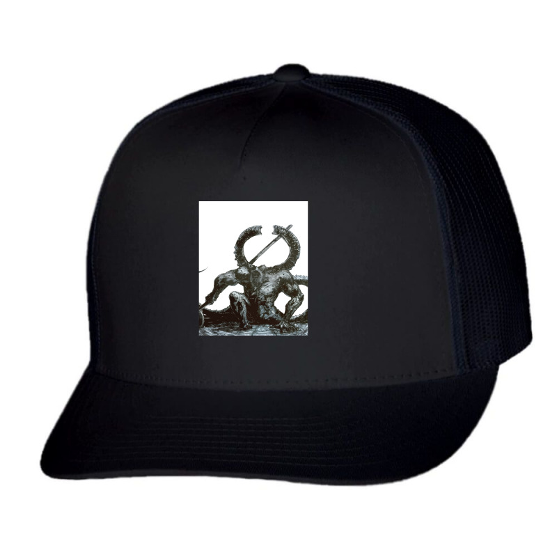 Titanite Demon Graphic Trucker Cap | Artistshot