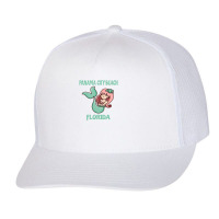 Panama City Beach Cute Mermaid Themed Trucker Cap | Artistshot