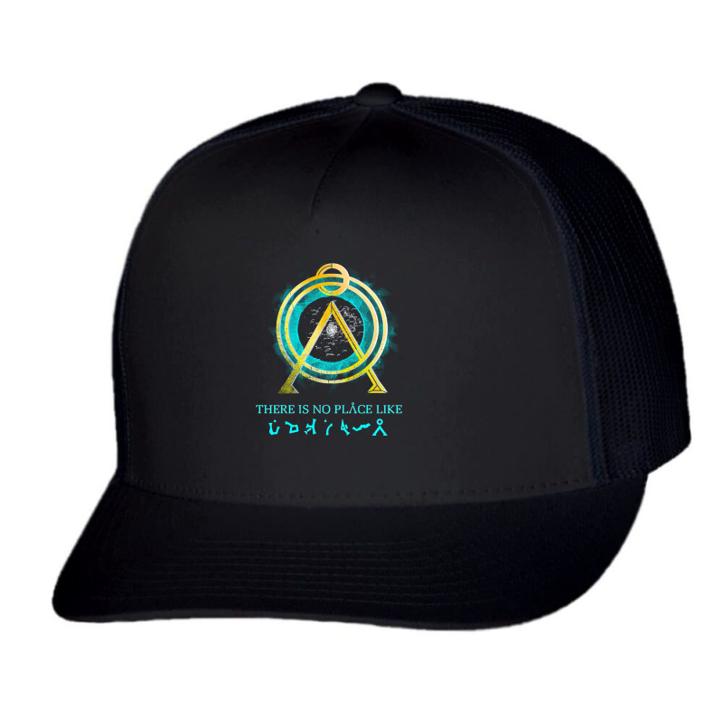 There Is No Place Like Home Vintage Stargate Trucker Cap by cm-arts | Artistshot