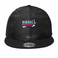 Retro Pinball Wizard Print Tshirt Arcade Game Lover T Shirt Camo Snapback | Artistshot