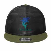 Panama City Beach Fl Shark Scuba Diving Surfer Florida Surf T Shirt Camo Snapback | Artistshot