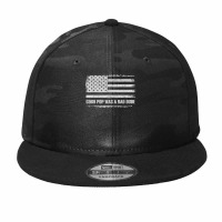 Corn Pop Was A Bad Dude Meme Vintage Us Flag Camo Snapback | Artistshot