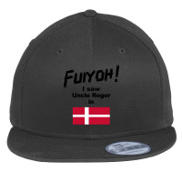 Uncle Roger World Tour - Fuiyoh - I Saw Uncle Roger In Denmark Flat Bill Snapback Cap | Artistshot