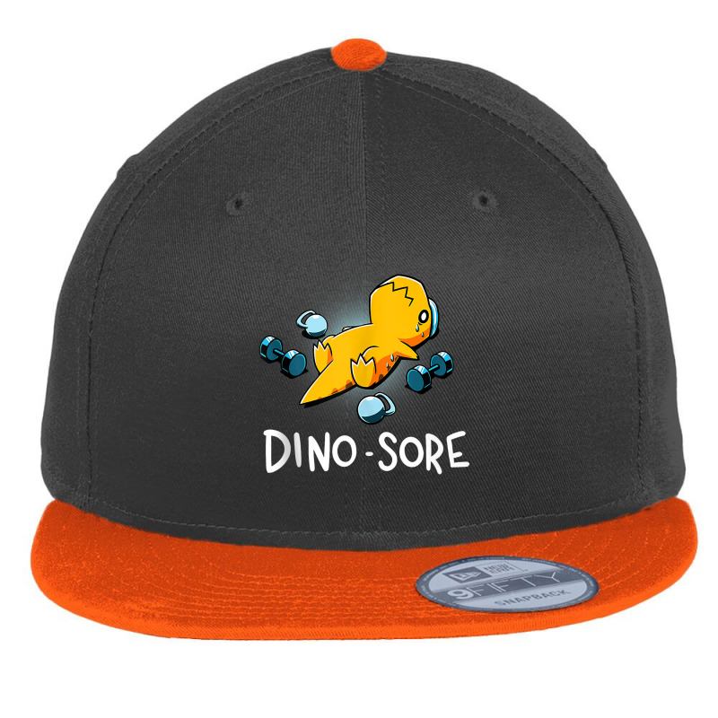 Dino Sore Funny Dinosaur Workout Gym Lifting Fitness Tank Top Flat Bill Snapback Cap | Artistshot