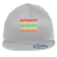 Vintage Retro Oktoberfest German Beer Oktoberfest Party T Shirt Flat Bill Snapback Cap | Artistshot