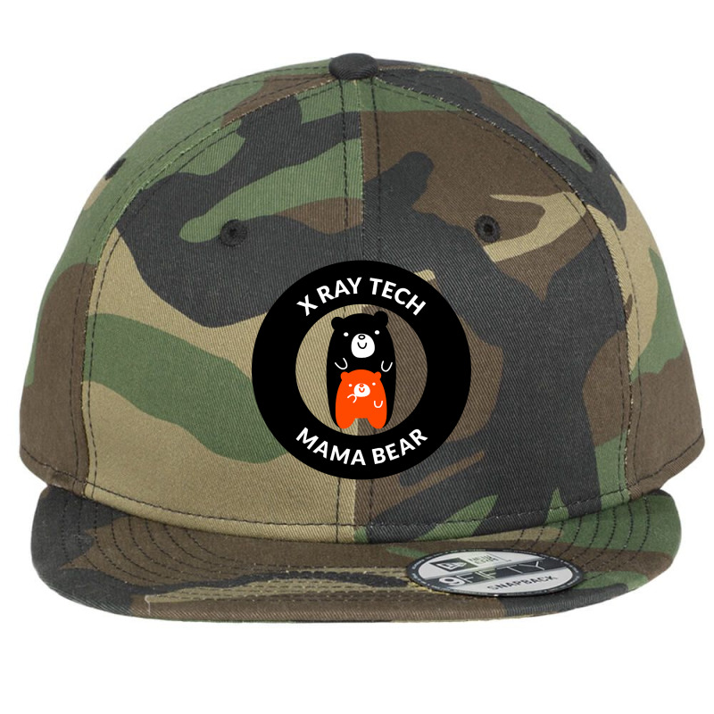 X Ray Tech Mama Bear And Bear Cub Flat Bill Snapback Cap | Artistshot