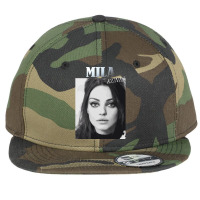 The Cute Mila Kunis Flat Bill Snapback Cap | Artistshot