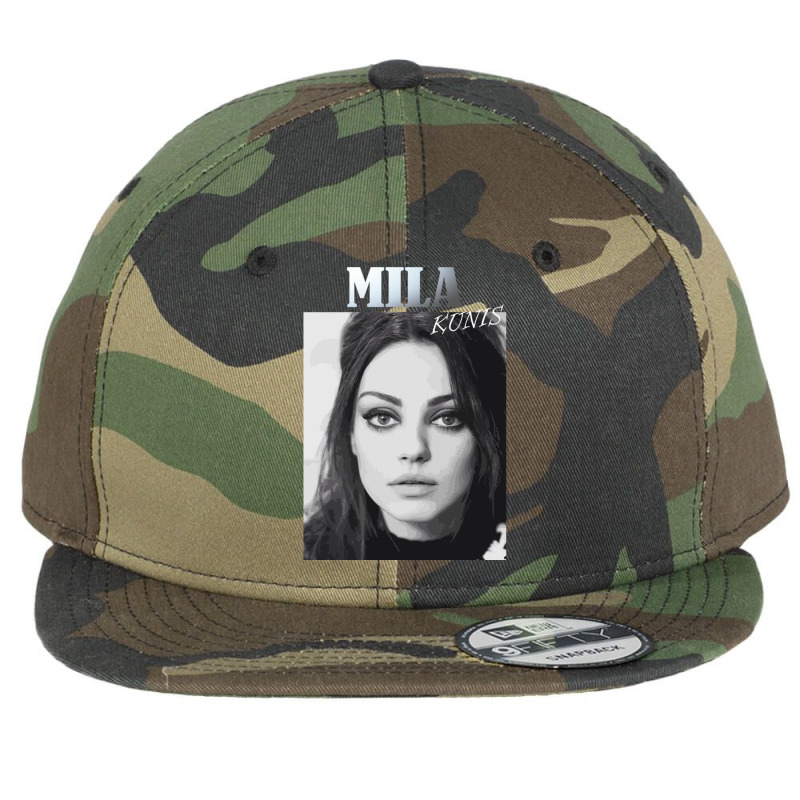 The Cute Mila Kunis Flat Bill Snapback Cap by cm-arts | Artistshot