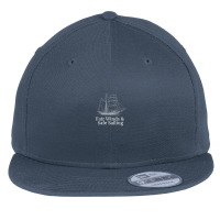 Fair Winds And Safe Sailing Sail Boat Schooner Flat Bill Snapback Cap | Artistshot