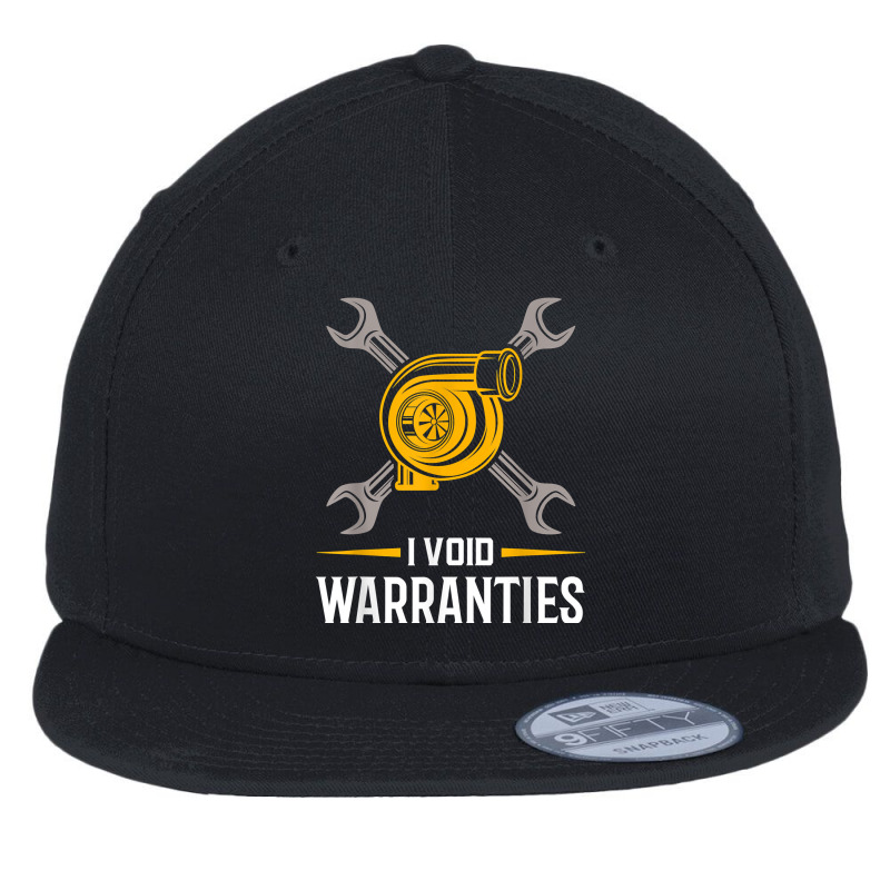 I Void Warranties Car Mechanic Auto Repair Gift Flat Bill Snapback Cap by GuadalupeRosemarie | Artistshot