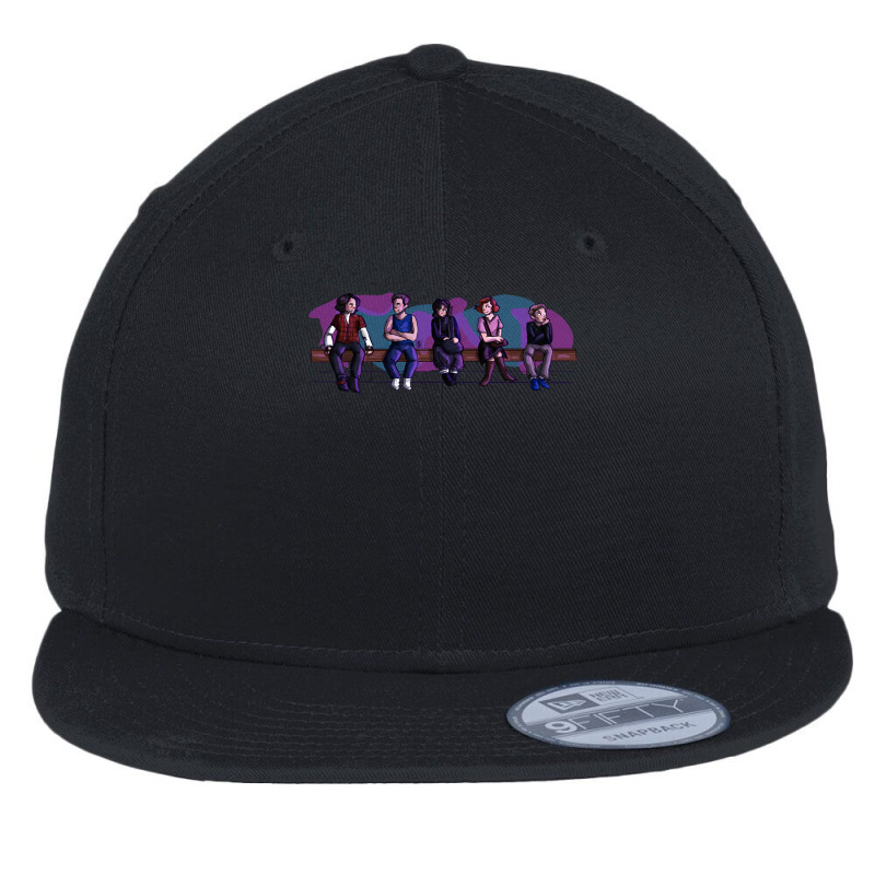 Graphic Music Club Railing Funny Gift Flat Bill Snapback Cap | Artistshot