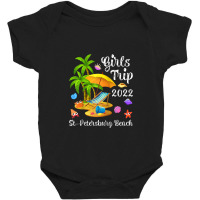 Girls Trip 2022 Summer Vacation Florida St. Petersburg Beach Raglan Ba Baby Bodysuit | Artistshot