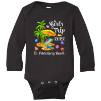 Girls Trip 2022 Summer Vacation Florida St. Petersburg Beach Raglan Ba Long Sleeve Baby Bodysuit | Artistshot