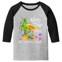 Girls Trip 2022 Summer Vacation Florida St. Petersburg Beach Raglan Ba Youth 3/4 Sleeve | Artistshot