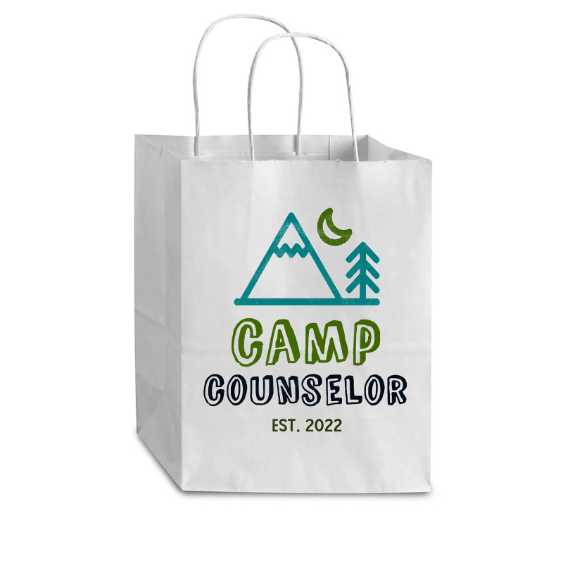 Camp Counselor 2022 Summer Teacher Instructor Coach Crew Premium Cub Paper Bag - 8 X 4 1/2 X 10 1/4 | Artistshot