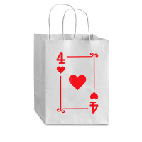 Playing Cards Matching Hearts Card Suits Four Card Cub Paper Bag - 8 X 4 1/2 X 10 1/4 | Artistshot