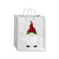 Organized Gnome Buffalo Plaid Matching Family Christmas T Shirt Debie Paper Bag - 10 X 5 X 13 | Artistshot