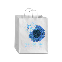 Sunflower Faith Hope Love Diabetes Awareness Diabetic Gifts Long Sleev Debie Paper Bag - 10 X 5 X 13 | Artistshot