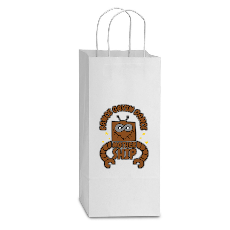 Mothership Double Wine Paper Bag - 6 1/2 X 3 1/2 X 12 3/8 | Artistshot