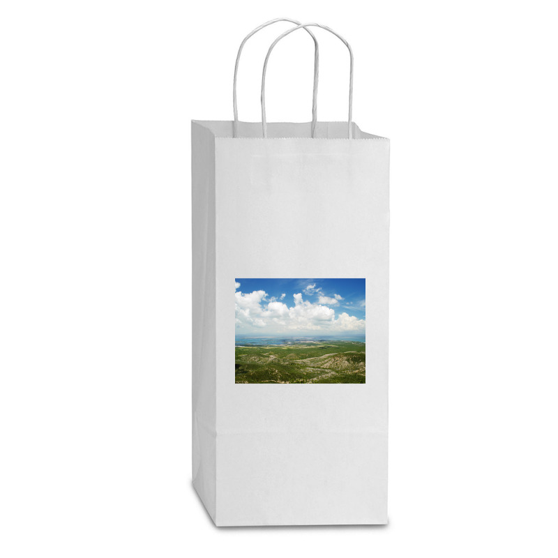 Guantanamo Bay Double Wine Paper Bag - 6 1/2 X 3 1/2 X 12 3/8 | Artistshot