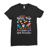 Girls Trip 2022 Summer Vacation Lost Paradise Beach Premium Ladies Fitted T-shirt | Artistshot