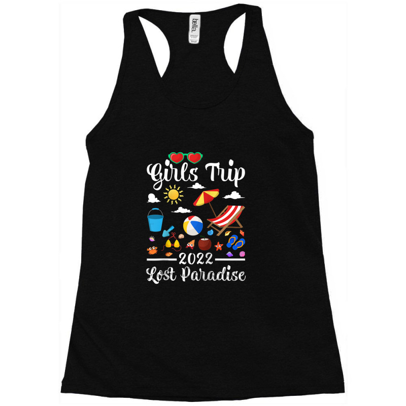 Girls Trip 2022 Summer Vacation Lost Paradise Beach Raglan Baseball Te Racerback Tank by LemonJack | Artistshot