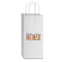 Leopard Infection Control Nurse Print For Nursing Student Long Sleeve Double Wine Paper Bag - 6 1/2 X 3 1/2 X 12 3/8 | Artistshot