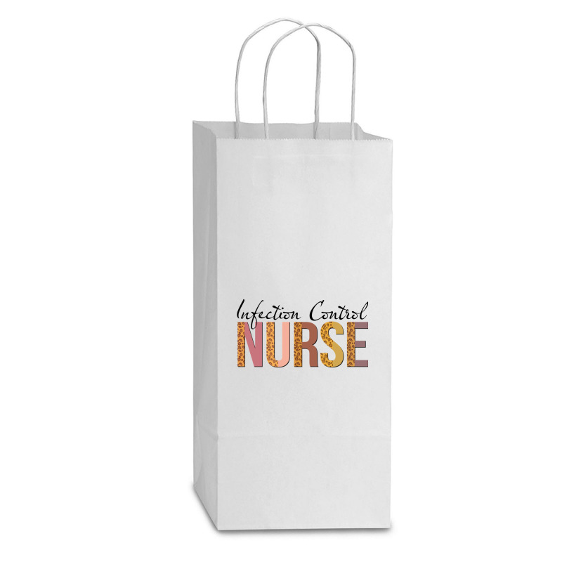 Leopard Infection Control Nurse Print For Nursing Student Long Sleeve Double Wine Paper Bag - 6 1/2 X 3 1/2 X 12 3/8 | Artistshot