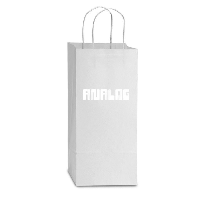 Analog Synthesizer Double Wine Paper Bag - 6 1/2 X 3 1/2 X 12 3/8 | Artistshot