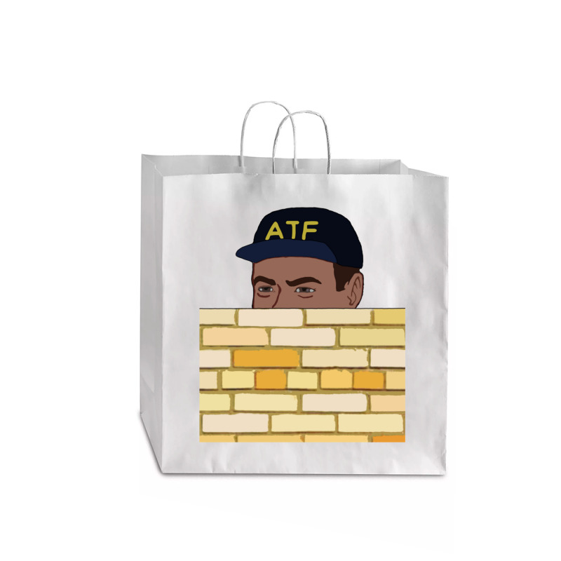 Atf Guy Fence Peeking Meme, Gun Rights Jumbo Paper Bag - 18 X 7 X 18 3/ ...