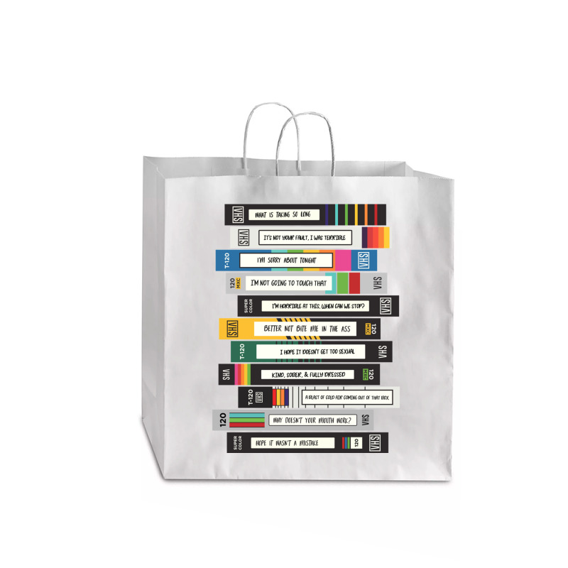 Brooklyn Nine-nine  Tapes Jumbo Paper Bag - 18 X 7 X 18 3/4 | Artistshot