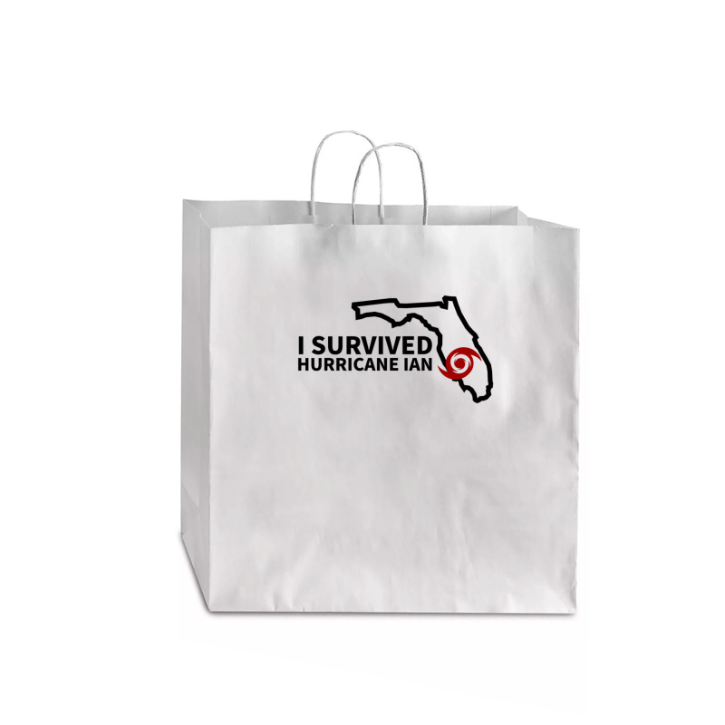 Hurricane Ian I Survived Hurricane Ian Jumbo Paper Bag - 18 x 7 x 18 3/4 by cm-arts | Artistshot