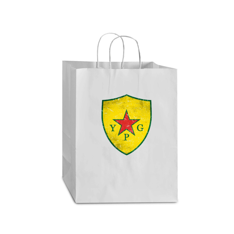 Ypg Peoples Protection Units Distressed Mart Paper Bag -13 X 7 X 17 | Artistshot