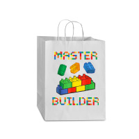 Brick Builder Blocks Building Master Builder Funny Toys Kids T Shirt Mart Paper Bag -13 X 7 X 17 | Artistshot