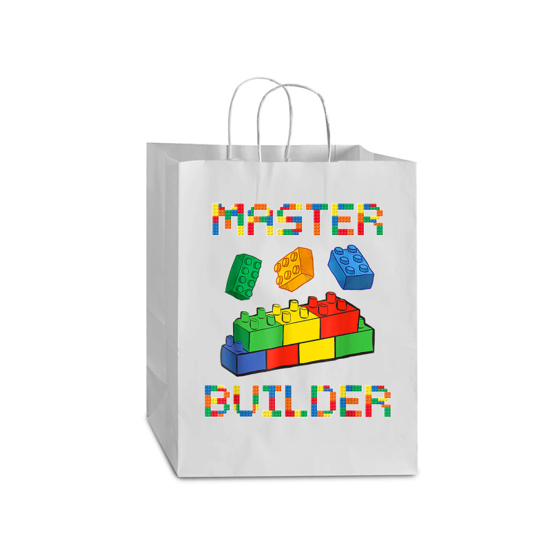 Brick Builder Blocks Building Master Builder Funny Toys Kids T Shirt Mart Paper Bag -13 X 7 X 17 | Artistshot