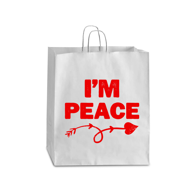 I'm Peace Apparels Funny Couple's Matching Queen Paper Bag - 16 X 6 X 19 1/4 | Artistshot