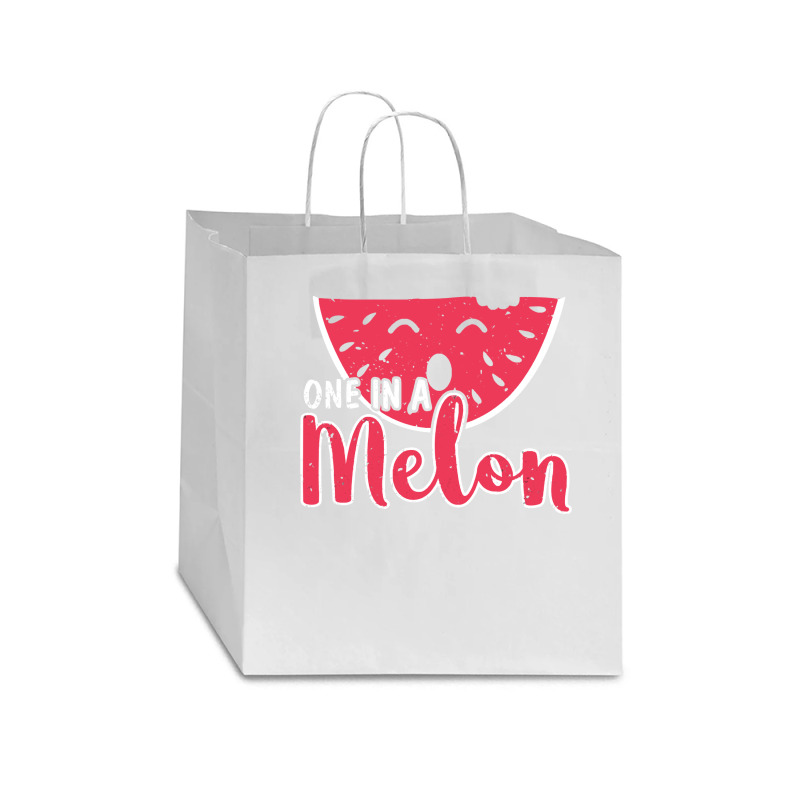 Watermelon  Shirt Watermelon One In A Melon   2171 Star Paper Bag - 13 X 7 X 13 | Artistshot