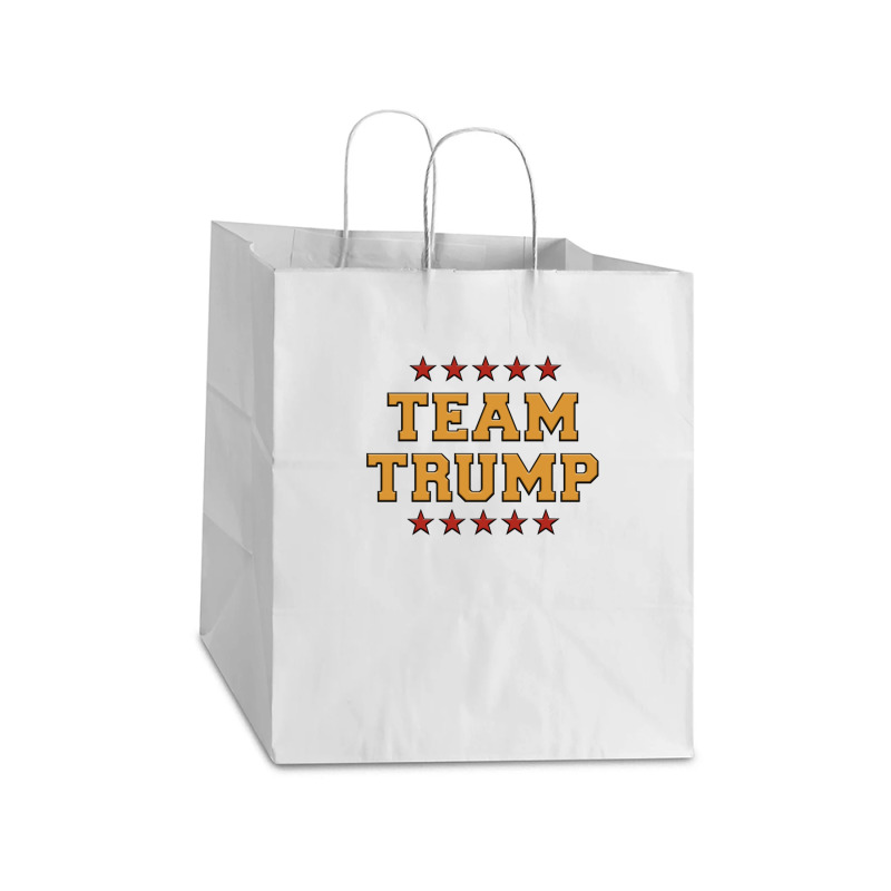 Team Trump Take Out Paper Bag - 14 X 10 X 15 1/2 | Artistshot