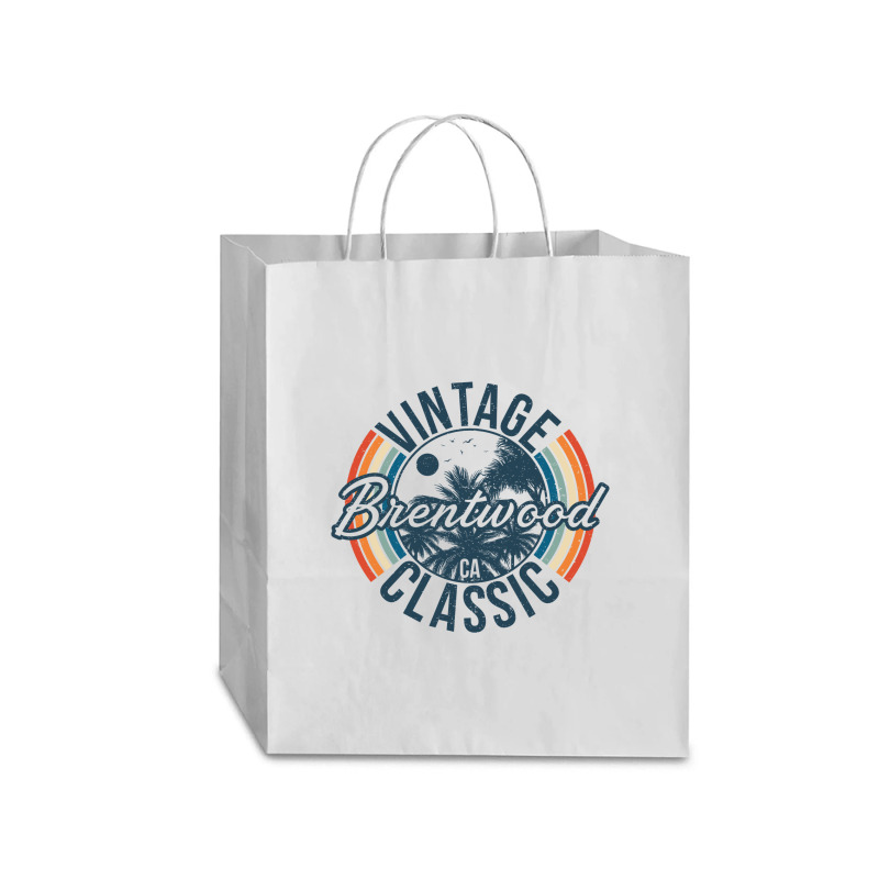 I Love Brentwood California Retro Vintage Classic Limited Edition Traveler Paper Bag -13 X 6 X 15 3/4 | Artistshot