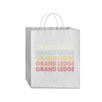 Grand Ledge Michigan Grand Ledge Mi Retro Vintage Text Traveler Paper Bag -13 X 6 X 15 3/4 | Artistshot