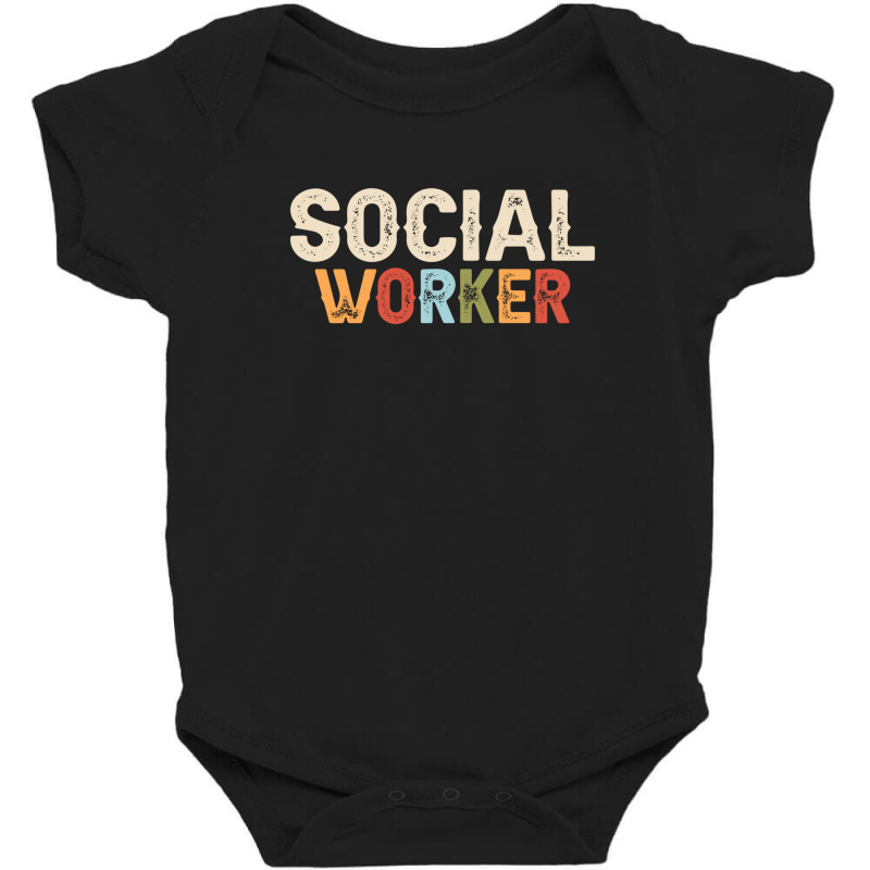 Social Worker Job Occupation Funny Birthday Baby Bodysuit by cidolopez | Artistshot