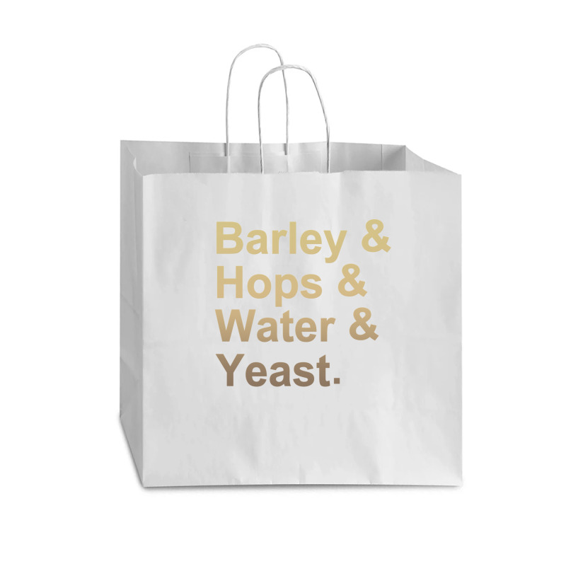 Barley Hops Water Yeast Vogue Paper Bag - 16 X 6 X 12 | Artistshot