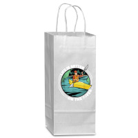 Life Is Better On The River Kayak Canoe Clothing Women Wine Paper Bag - 5 1/2 X 3 1/4 X 13 | Artistshot